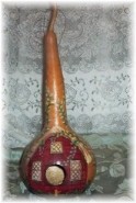 Handpainted Gourd Birdhouse Brown/Brick