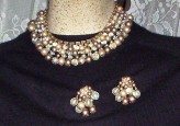 Beaded Choker and Earrings